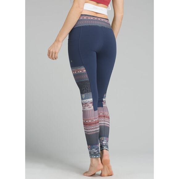 PrAna‎ Women's Chakara Blue Highway Pioneer Aztec Print Leggings Size XS - Picture 4 of 16